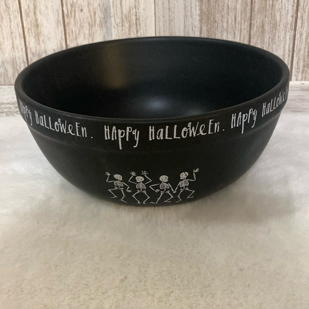 Rae Dunn Dancing Skeletons Bowl